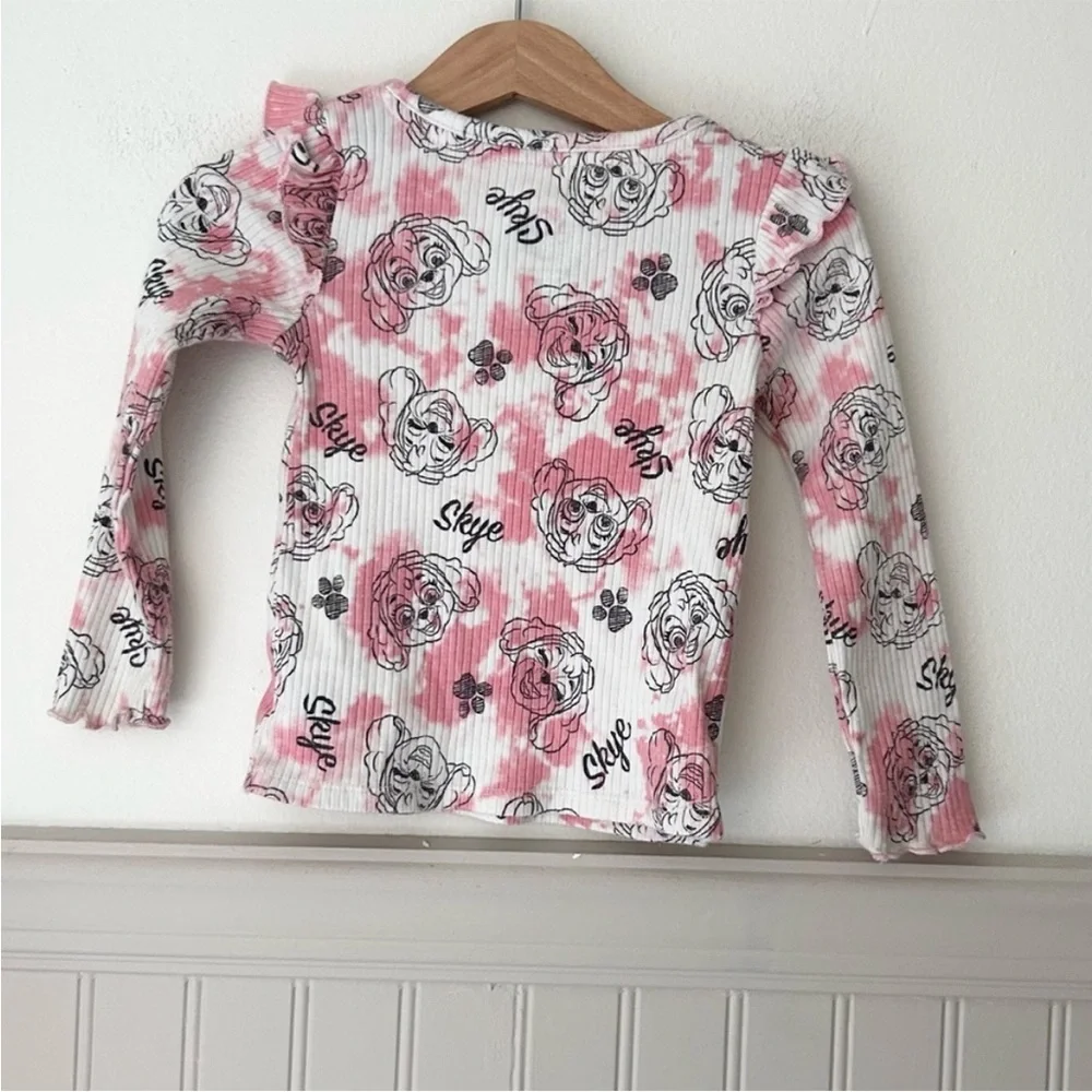 Nickelodeon Paw Patrol Skye Pink and White Long Sleeve Outfit Set Size 2T